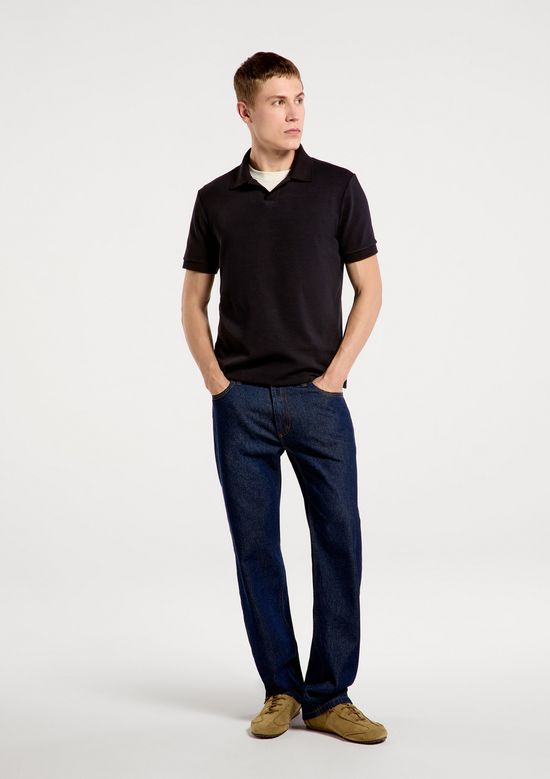 Foto do produto: Camisa Polo Masculina Em Malha Premium - Preto