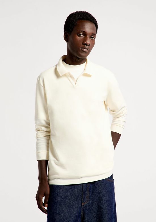 Foto do produto: Camisa Polo Masculina Manga Longa Texturizada - Off white