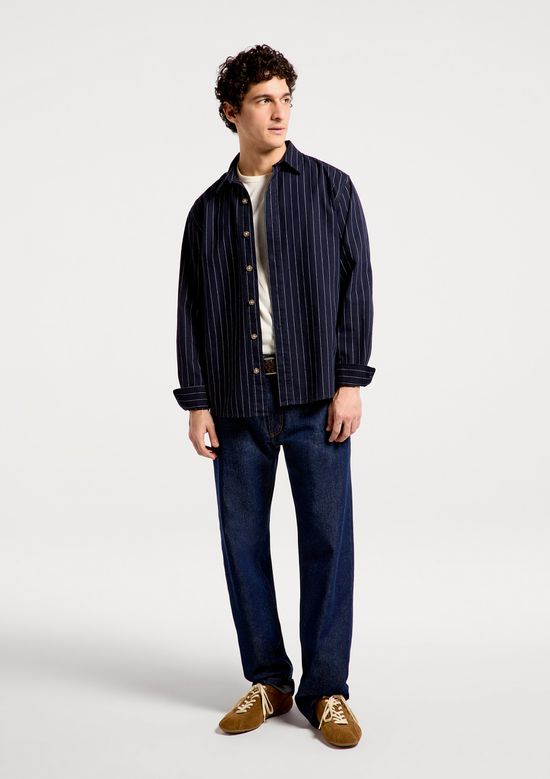 Foto do produto: Camisa Masculina Fio Tinto Comfort - Azul