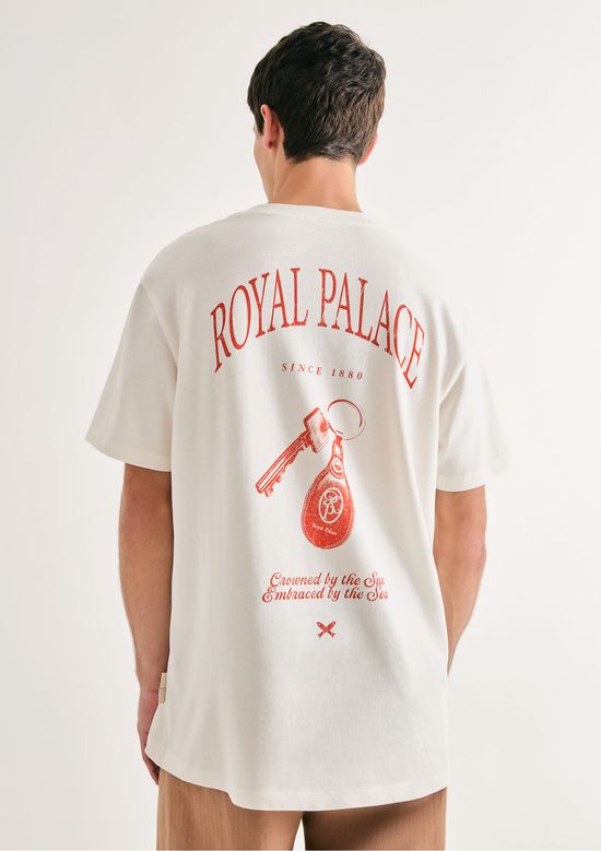 Foto do produto: Camiseta Masculina Comfort Estampada - Off white