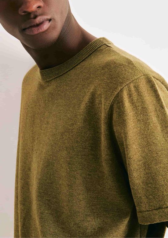 Foto do produto: Camiseta Masculina Manga Curta Em Tricô - Verde