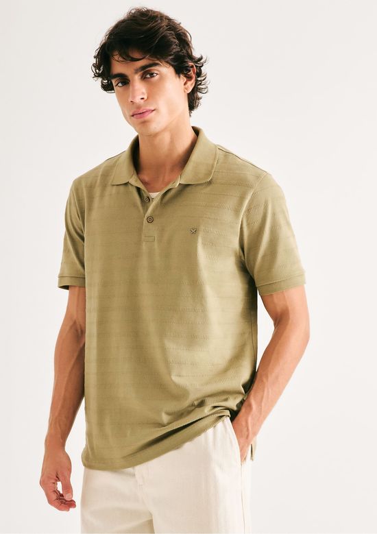 Foto do produto: Polo Masculina Regular Texturizada - Verde