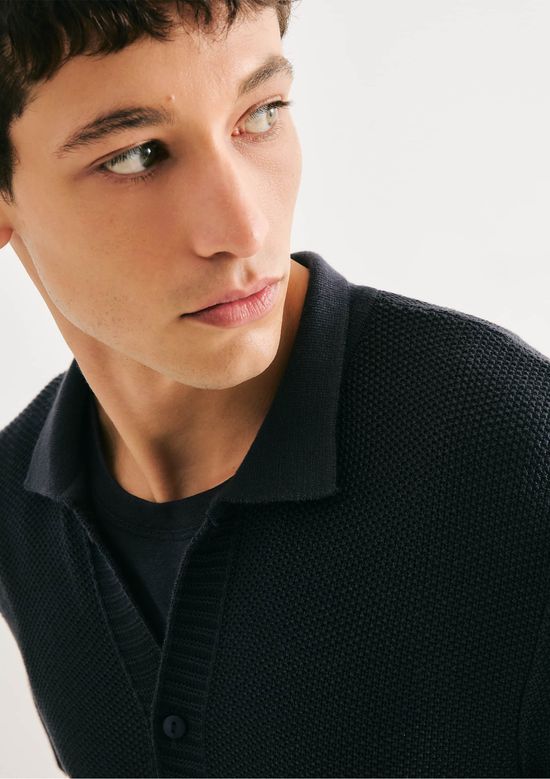 Foto do produto: Camiseta Masculina Comfort Em Tricô - Preto