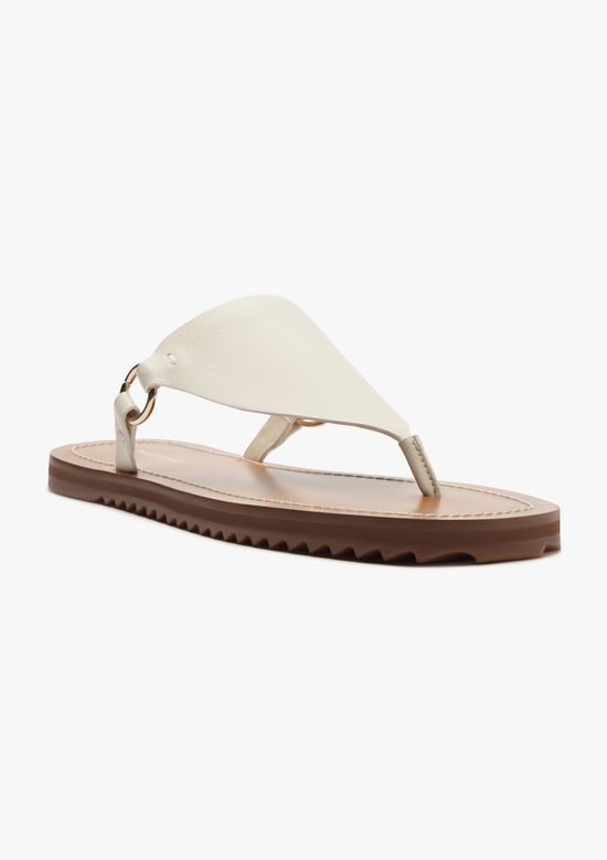 Foto do produto: Sandália Rasteira Com Argola - Creme
