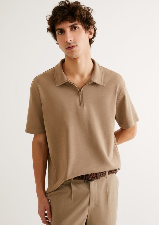 Foto do produto: Camisa Polo Masculina Em Malha Tech - Bege