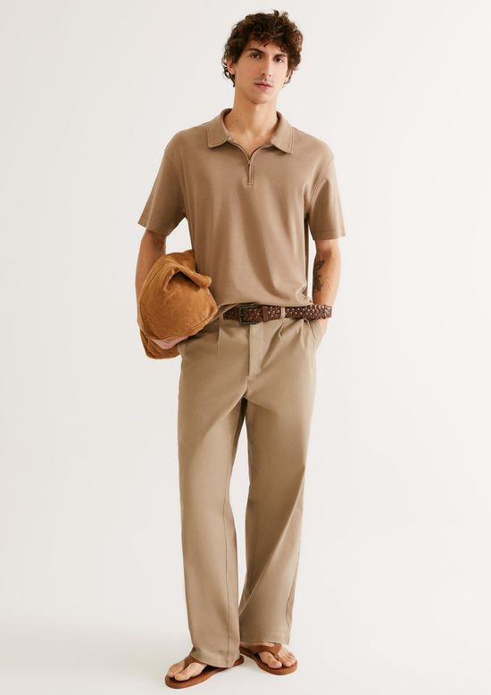 Foto do produto: Camisa Polo Masculina Em Malha Tech - Bege