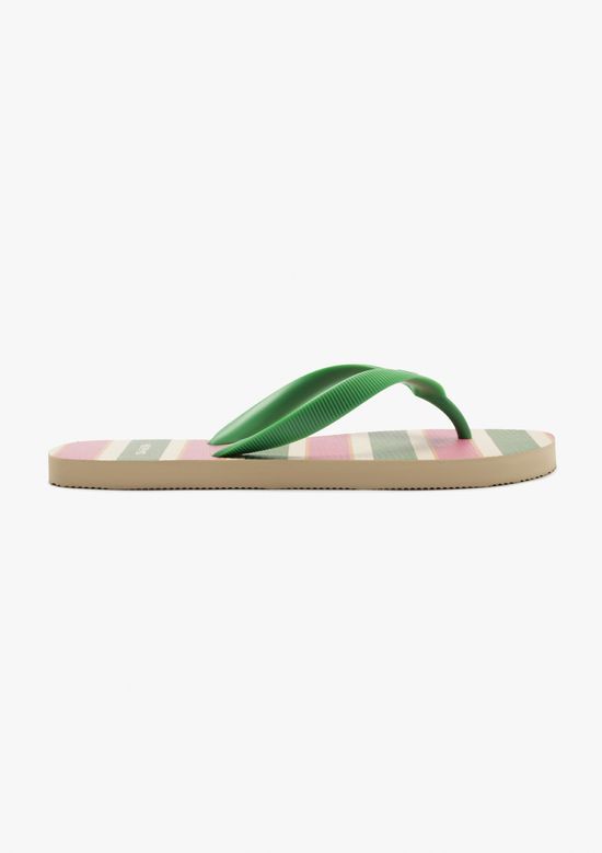 Foto do produto: Chinelo De Dedo Feminino Listras - Verde