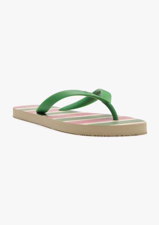 Foto do produto: Chinelo De Dedo Feminino Listras - Verde