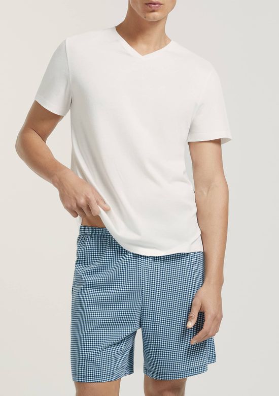 Foto do produto: Pijama Masculino Curto Em Malha - Azul
