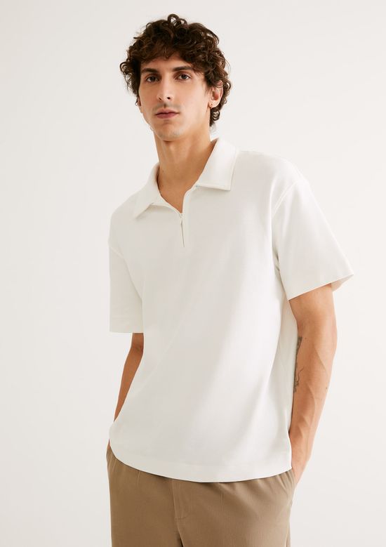 Foto do produto: Camisa Polo Masculina Em Malha Tech - Off white
