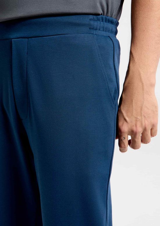 Foto do produto: Calça Masculina Reta Em Malha Tech - Azul