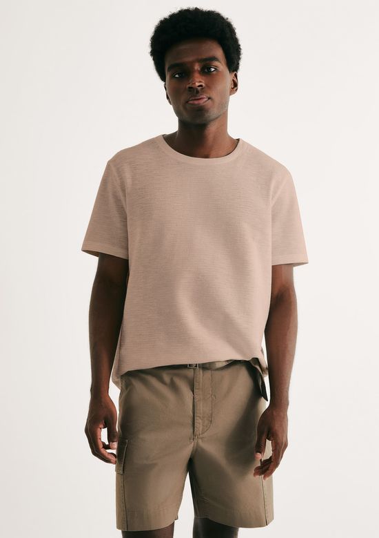 Foto do produto: Camiseta Masculina Texturizada Regular - Marrom
