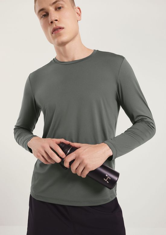 Foto do produto: Camiseta Esportiva Masculina Manga Longa Proteção Uv - Verde