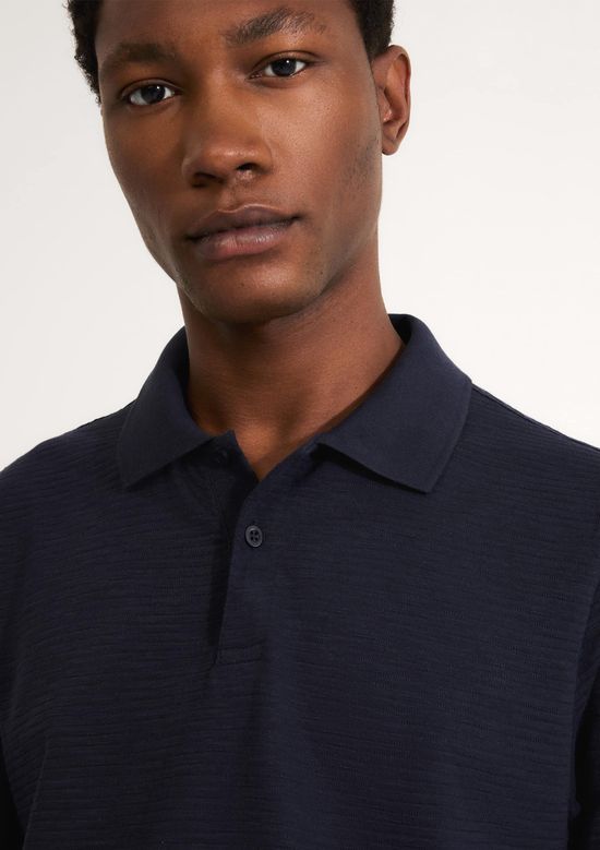 Foto do produto: Polo Masculina Manga Curta Texturizada - Azul