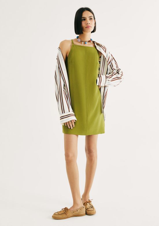 Foto do produto: Vestido Curto Reto Em Peach Touch - Verde