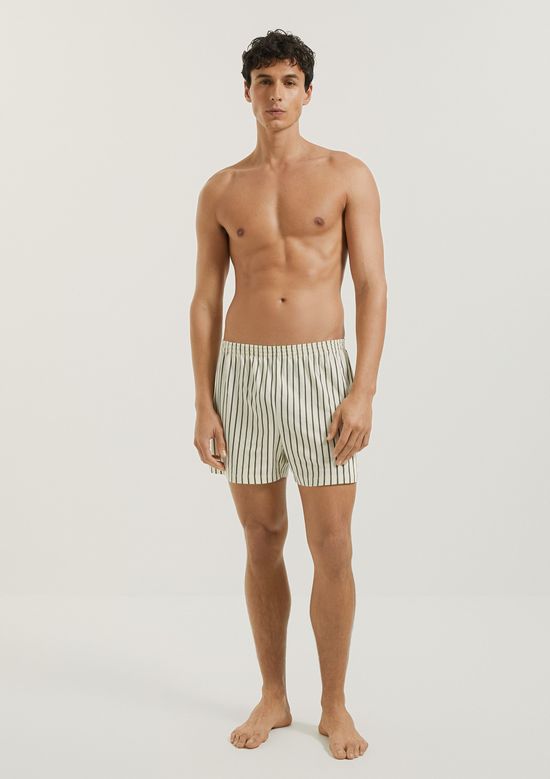 Foto do produto: Cueca Samba Canção Estampada - Creme