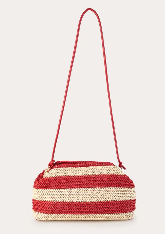 Foto do produto: Bolsa Feminina Crossbody Em Palha - Vermelho