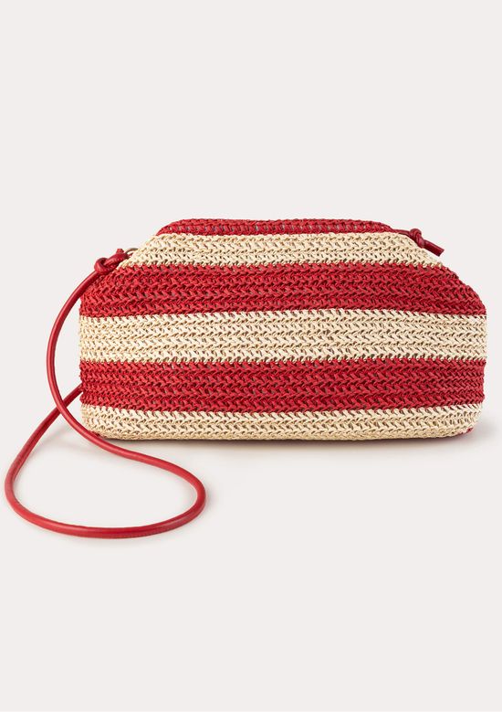 Foto do produto: Bolsa Feminina Crossbody Em Palha - Vermelho