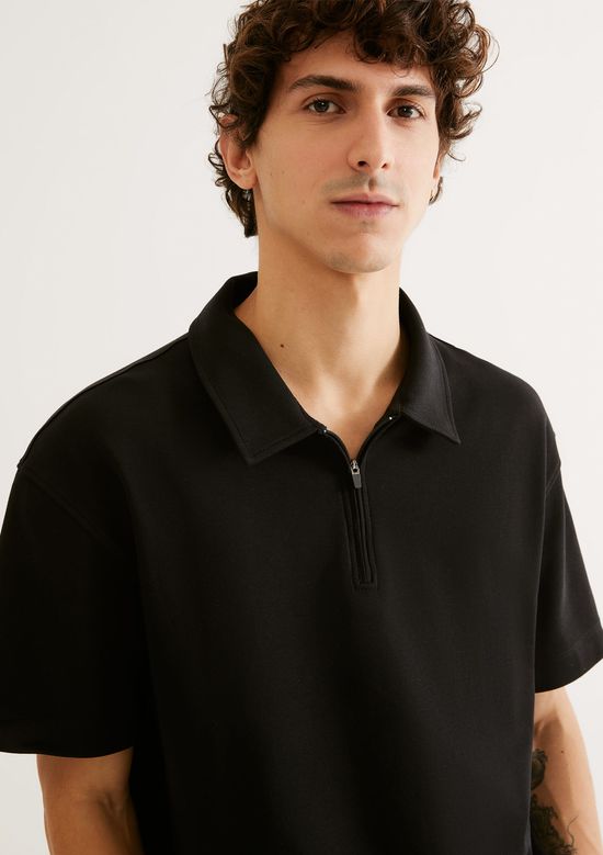 Foto do produto: Camisa Polo Masculina Em Malha Tech - Preto