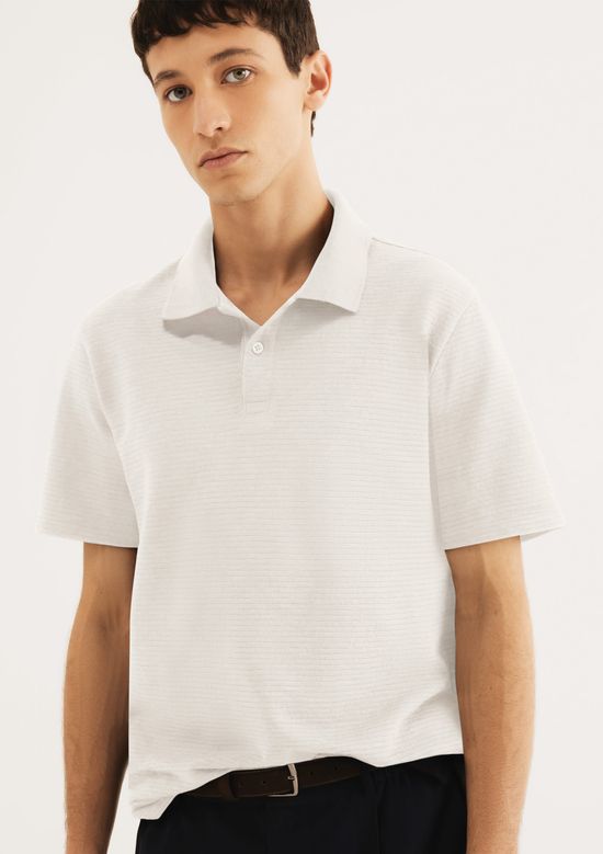 Foto do produto: Polo Masculina Regular Texturizada - Off white