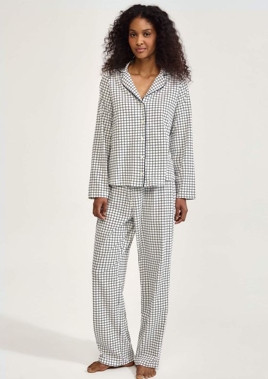 Foto do produto: Pijama Longo Feminino Americano Estampado - Off white