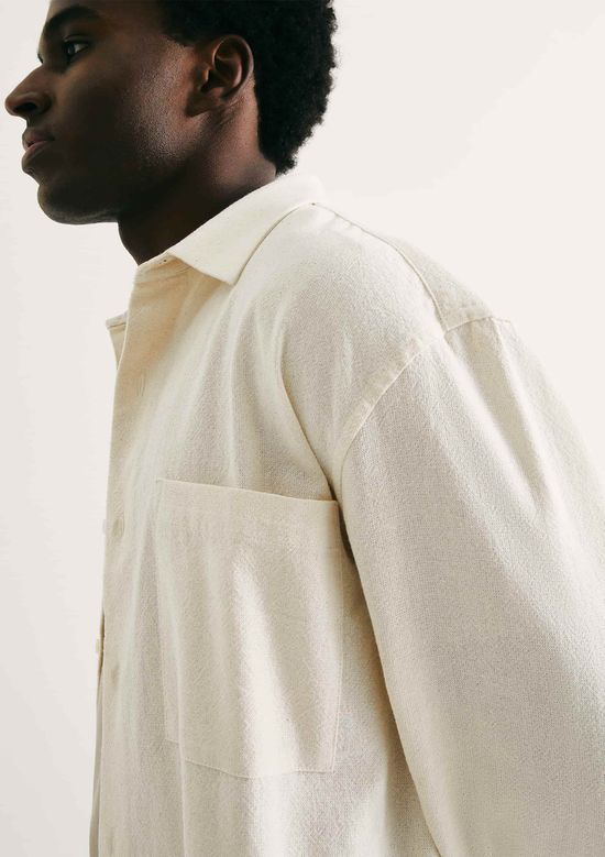 Foto do produto: Camisa Masculina Comfort Texturizada - Nude