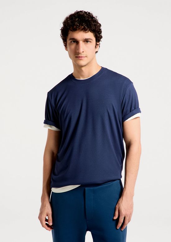 Foto do produto: Camiseta Masculina Comfort Em Malha Tech - Azul