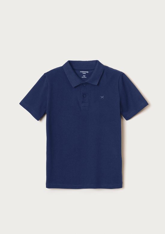 Foto do produto: Camisa Polo Infantil Menino Em Piquet - Azul