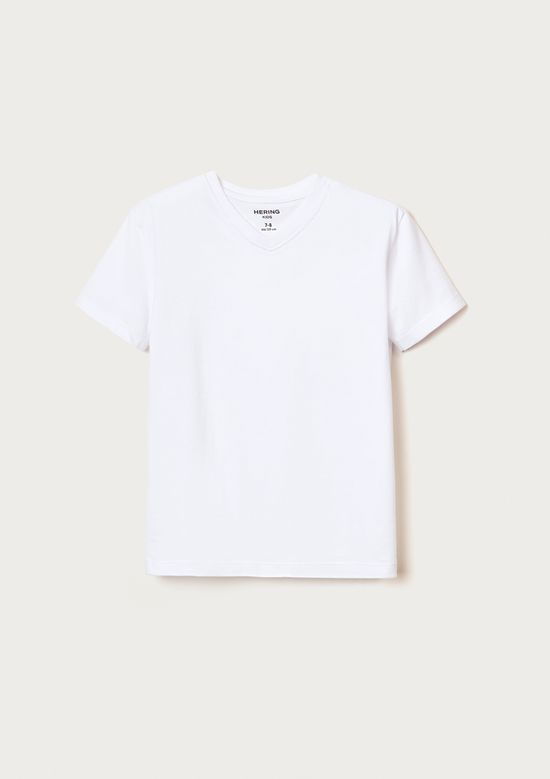 Foto do produto: Camiseta Infantil Menino Básica Em Algodão - Branco