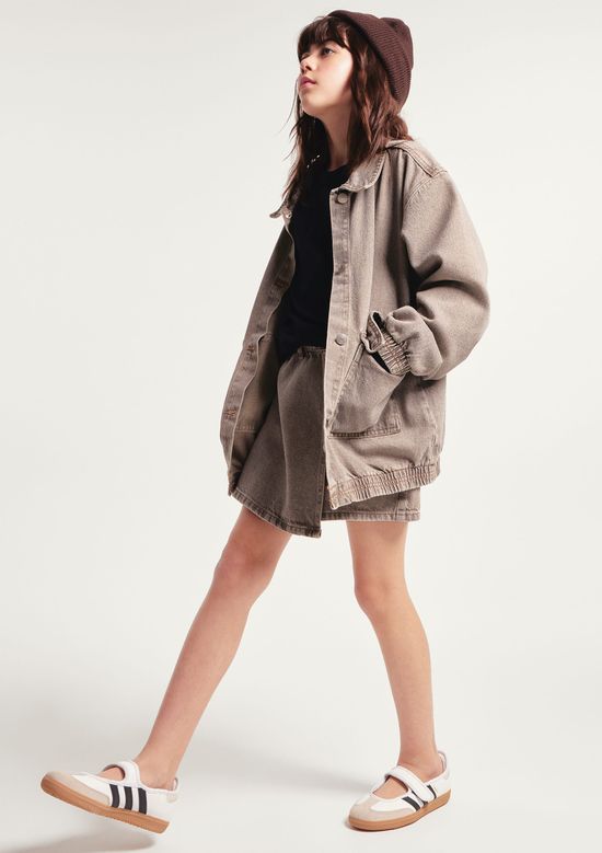 Foto do produto: Jaqueta Infantil Menina Oversized Estonada - Cinza