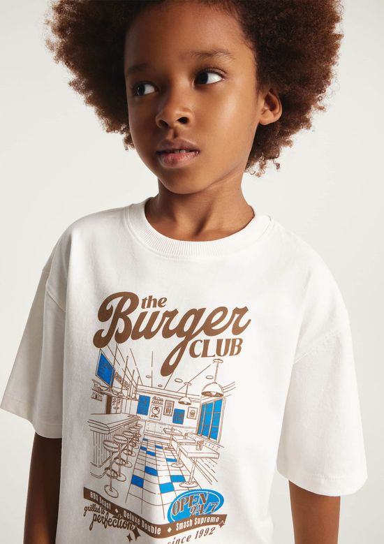 Foto do produto: Camiseta Infantil Menino Estampada - Off white