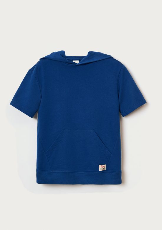 Foto do produto: Camiseta Infantil Menino Moletom Oversized - Azul