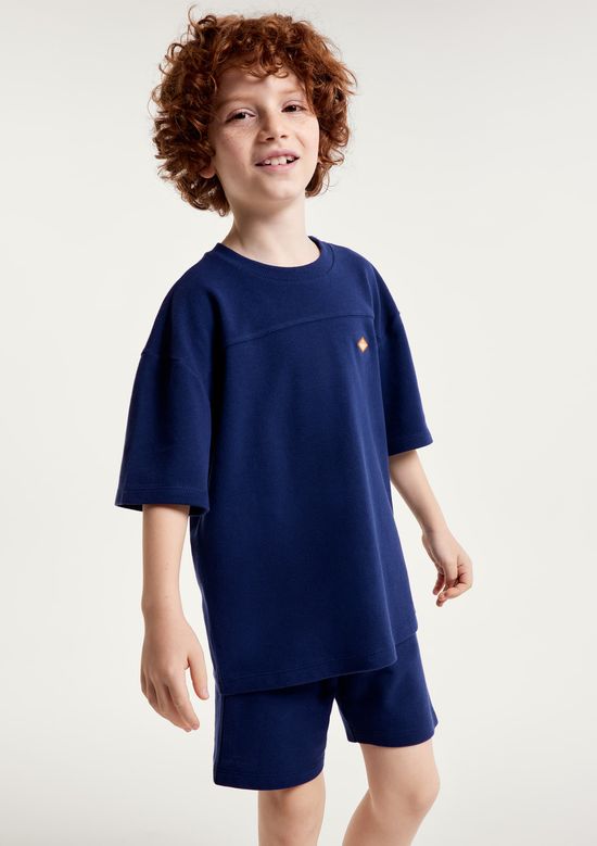 Foto do produto: Conjunto Infantil Menino Em Moletinho - Azul
