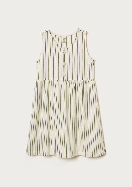 Foto do produto: Vestido Infantil Em Piquet Com Fio Tinto - Off white