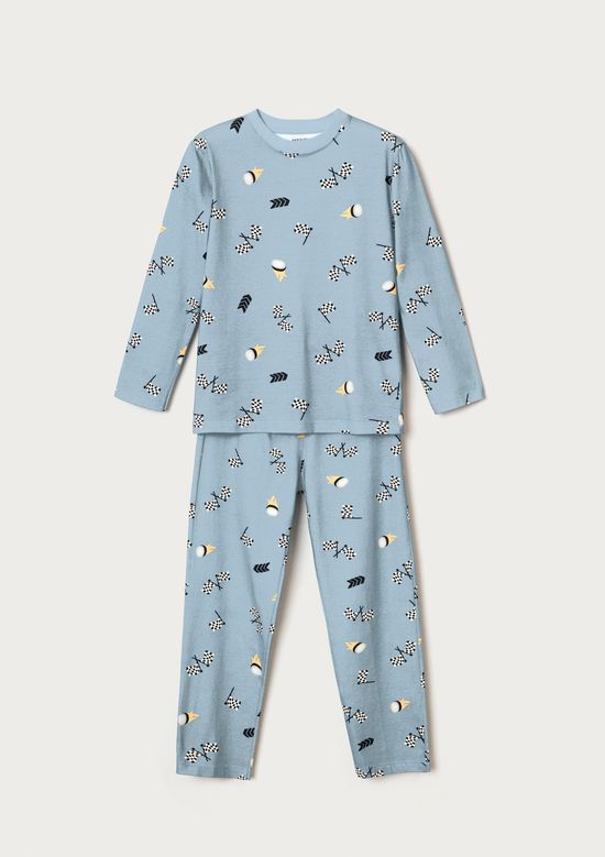 Foto do produto: Pijama Infantil Menino Estampa Brilha No Escuro - Azul
