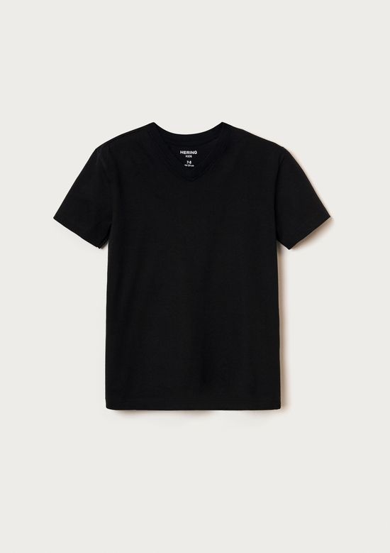 Foto do produto: Camiseta Infantil Menino Básica Em Algodão - Preto