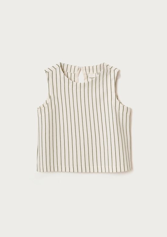 Foto do produto: Regata Infantil Menina Piquet Fio Tinto - Off white