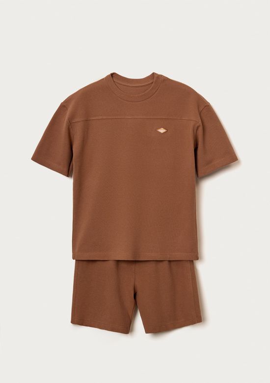 Foto do produto: Conjunto Infantil Menino Em Moletinho - Marrom