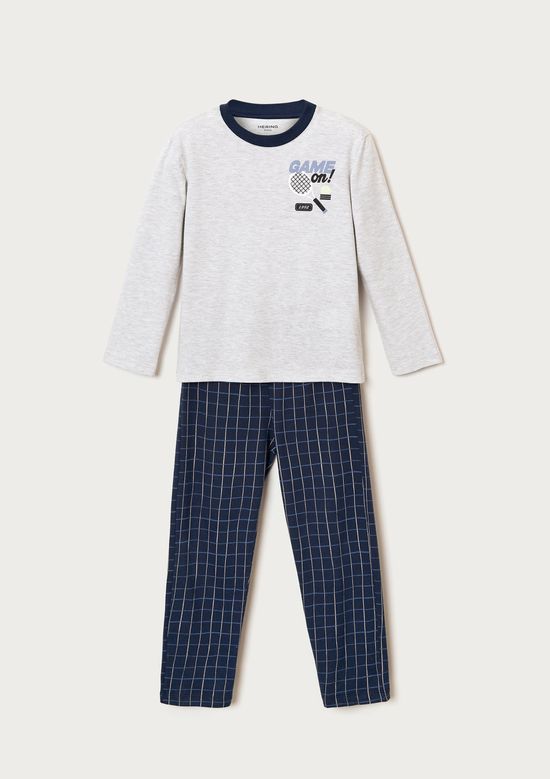 Foto do produto: Pijama Infantil Menino Estampa Brilha No Escuro - Cinza