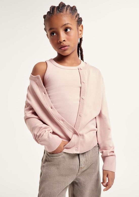 Foto do produto: Regata Básica Infantil Menina Em Ribana - Rosa