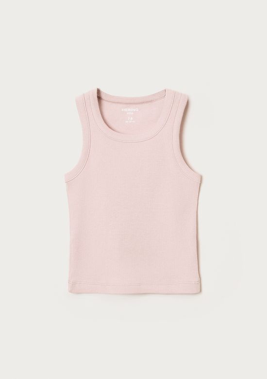 Foto do produto: Regata Básica Infantil Menina Em Ribana - Rosa