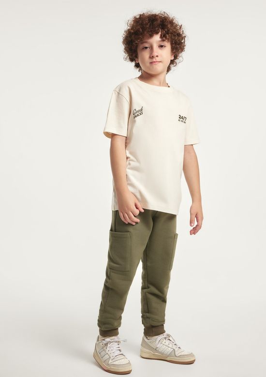 Foto do produto: Conjunto Infantil Unissex Com Estampa - Creme