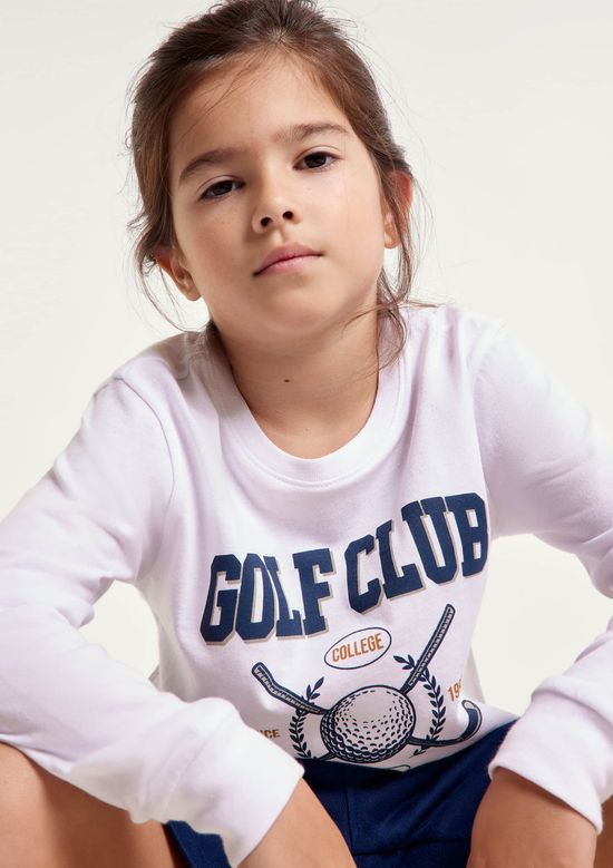 Foto do produto: Camiseta Infantil Menino Manga Longa Com Estampa Hering Kids - Branco