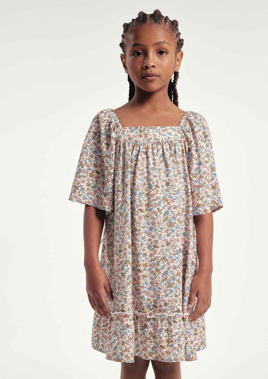 Foto do produto: Vestido Infantil Com Mangas Bufantes - Off white