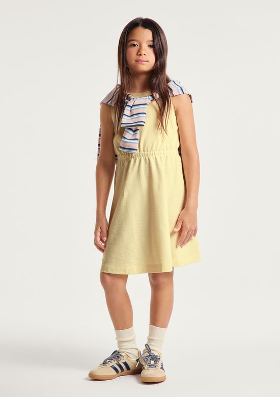 Foto do produto: Vestido Infantil Curto Texturizado - Amarelo