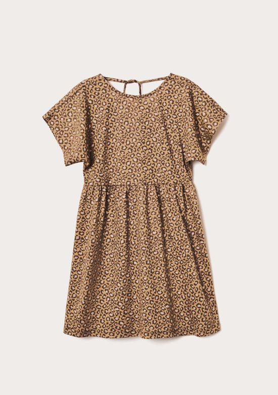 Foto do produto: Vestido Infantil Curto Estampado - Marrom