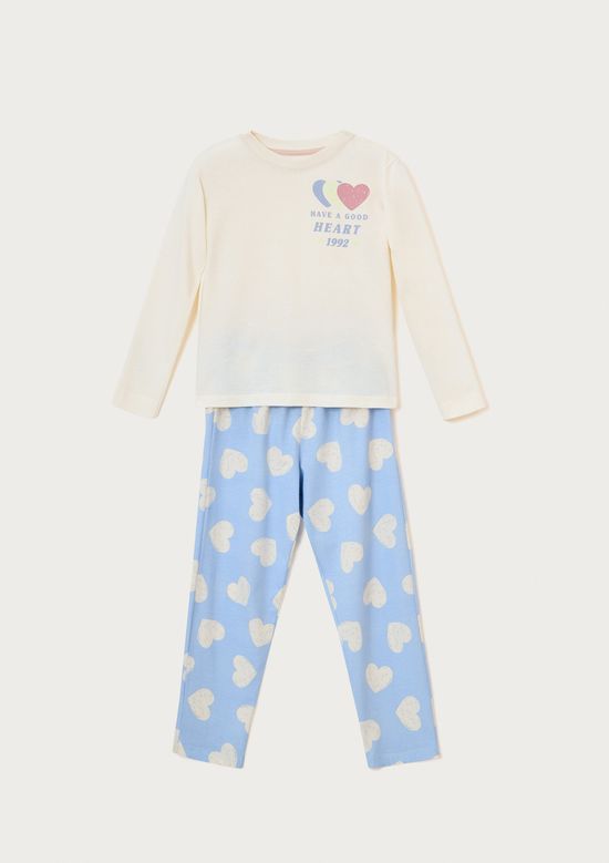 Foto do produto: Conjunto de Pijama Longo Infantil Menina Estampado - Azul