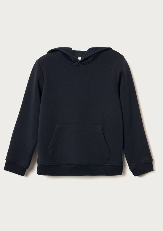 Foto do produto: Blusão Básico Infantil Unissex Em Moletom Com Capuz - Preto