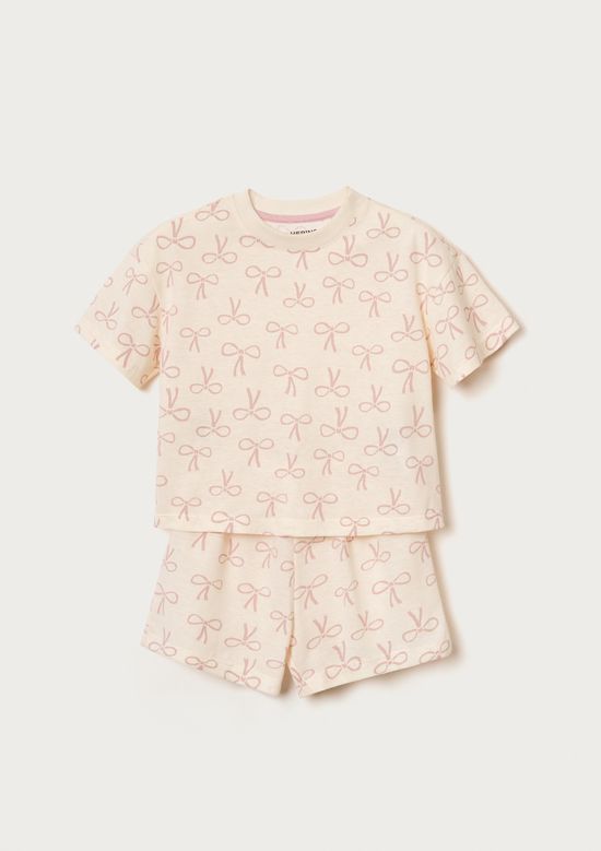 Foto do produto: Pijama Infantil Menina Box Estampado - Creme