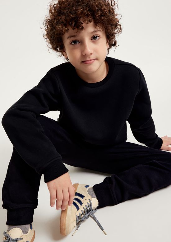 Foto do produto: Blusão De Moletom Peluciado Infantil Unissex - Preto